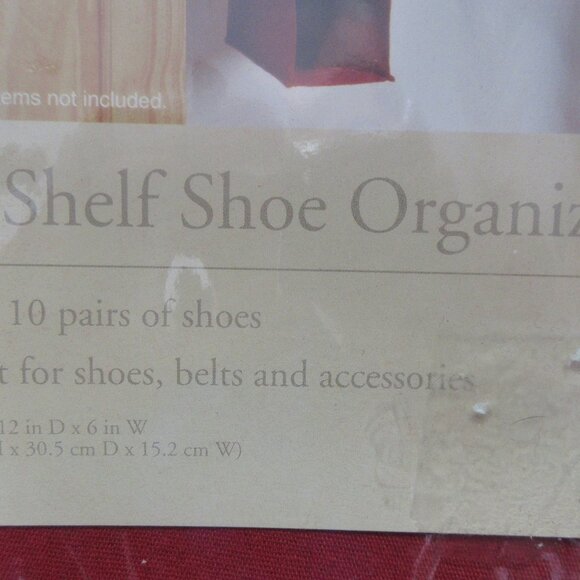 New Home-Trends 10-Shelf Shoe Organizer in Factory Package - Picture 2 of 3